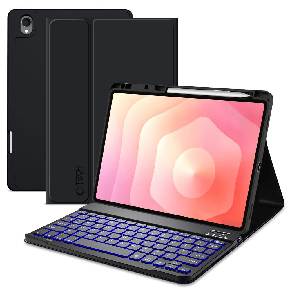 Tech Protect Sc Pen + Tastatur Galaxy Tab S12+ Plus 12.4 X840 / X846 B Sort