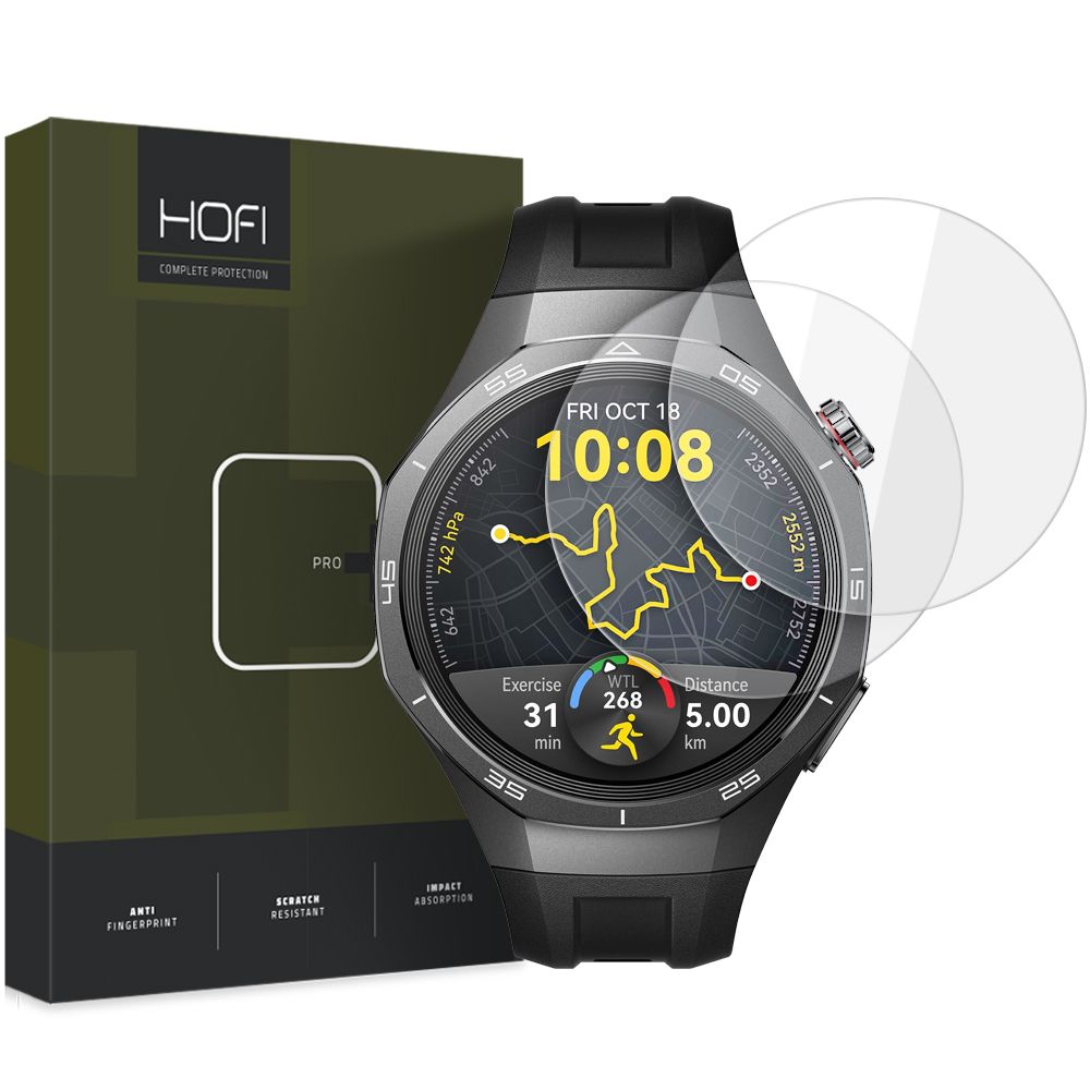 Hærdet Glas Hofi Glass Pro+ 2 Pack Huawei Watch Gt 5 Pro (46 Mm) Klar