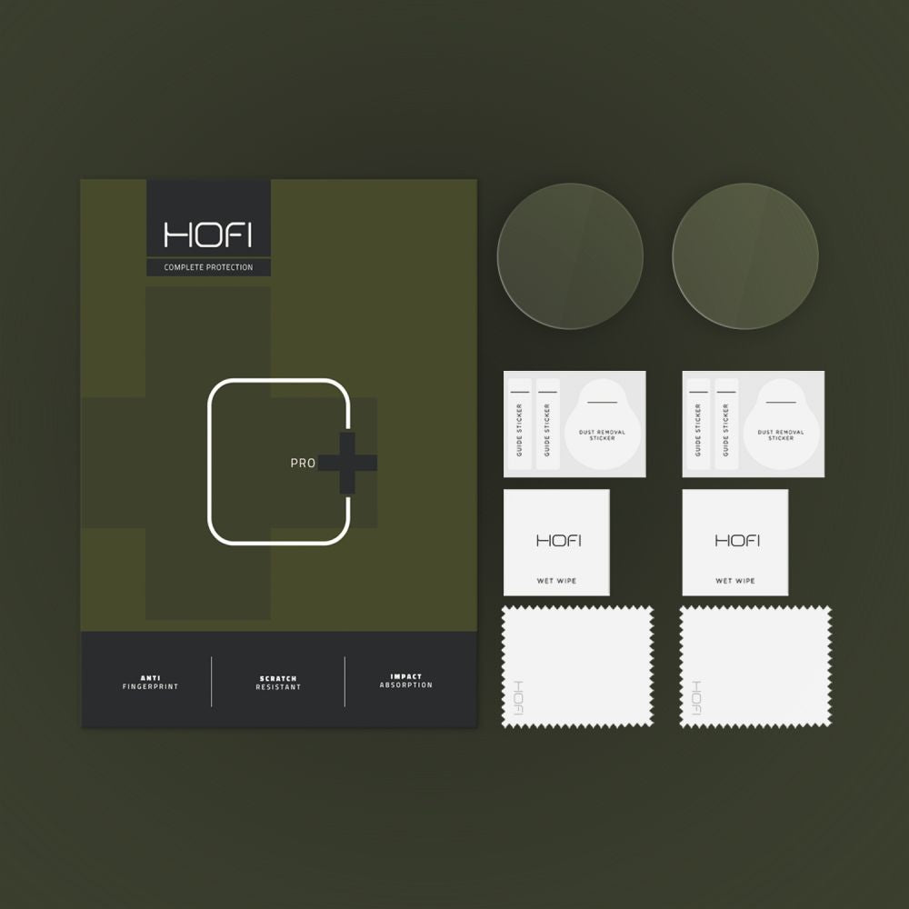 Hærdet Glas Hofi Glass Pro+ 2 Pack Garmin Fenix 8/8 Pro Amoled (47 Mm) Clear