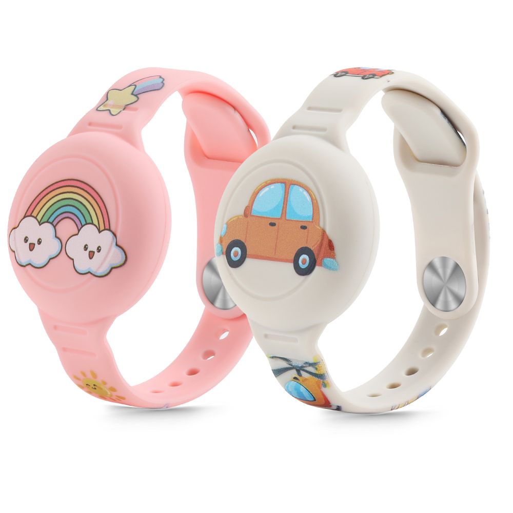 Tech Protect Smooth For Kids 2 Pak Apple Airtag 1/2 Farverig