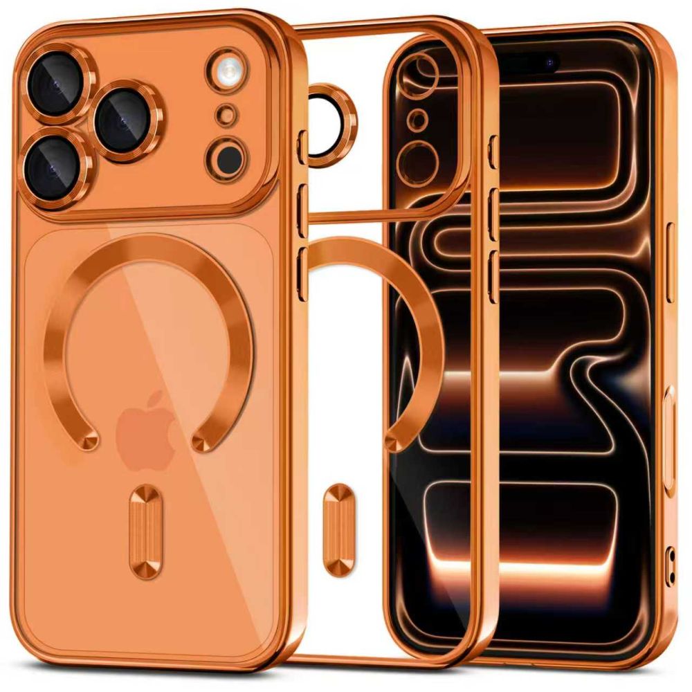 Tech Protect Magflex Magsafe Iphone 17 Pro Max Shiny Cosmic Orange