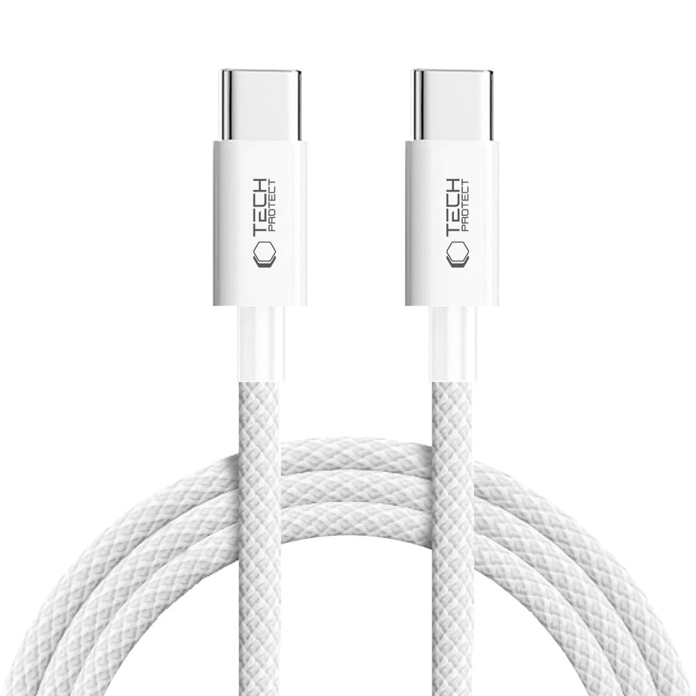 Tech Protect Ultraboost Lite Type C Kabel Pd 60 W / 3 A 200 Cm Hvid