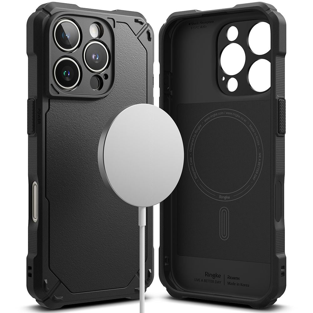 Ringke Rugged Gear Magnetisk Magsafe Iphone 16 Pro Sort
