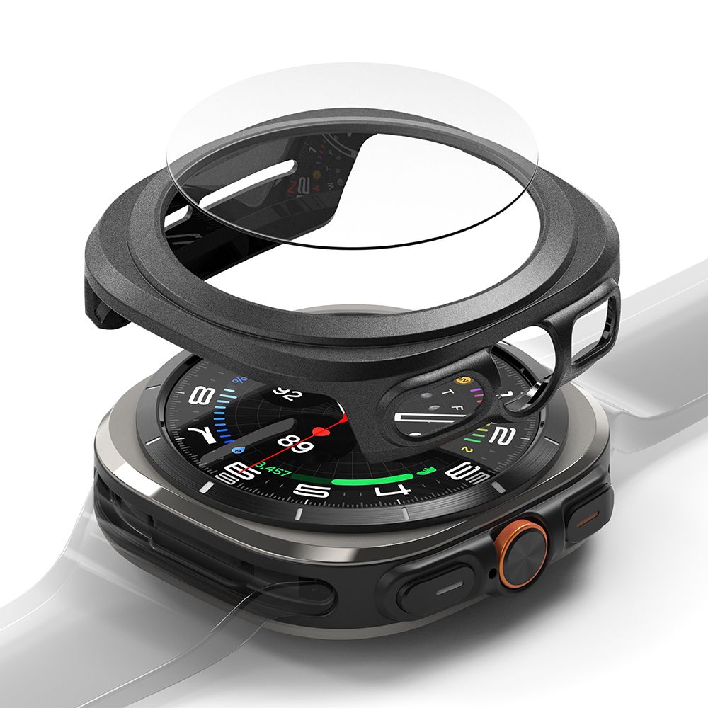 Ringke Slim & Hærdet Glas Samsung Galaxy Watch Ultra 2024 / 2025 (47 Mm) Titaniumsort