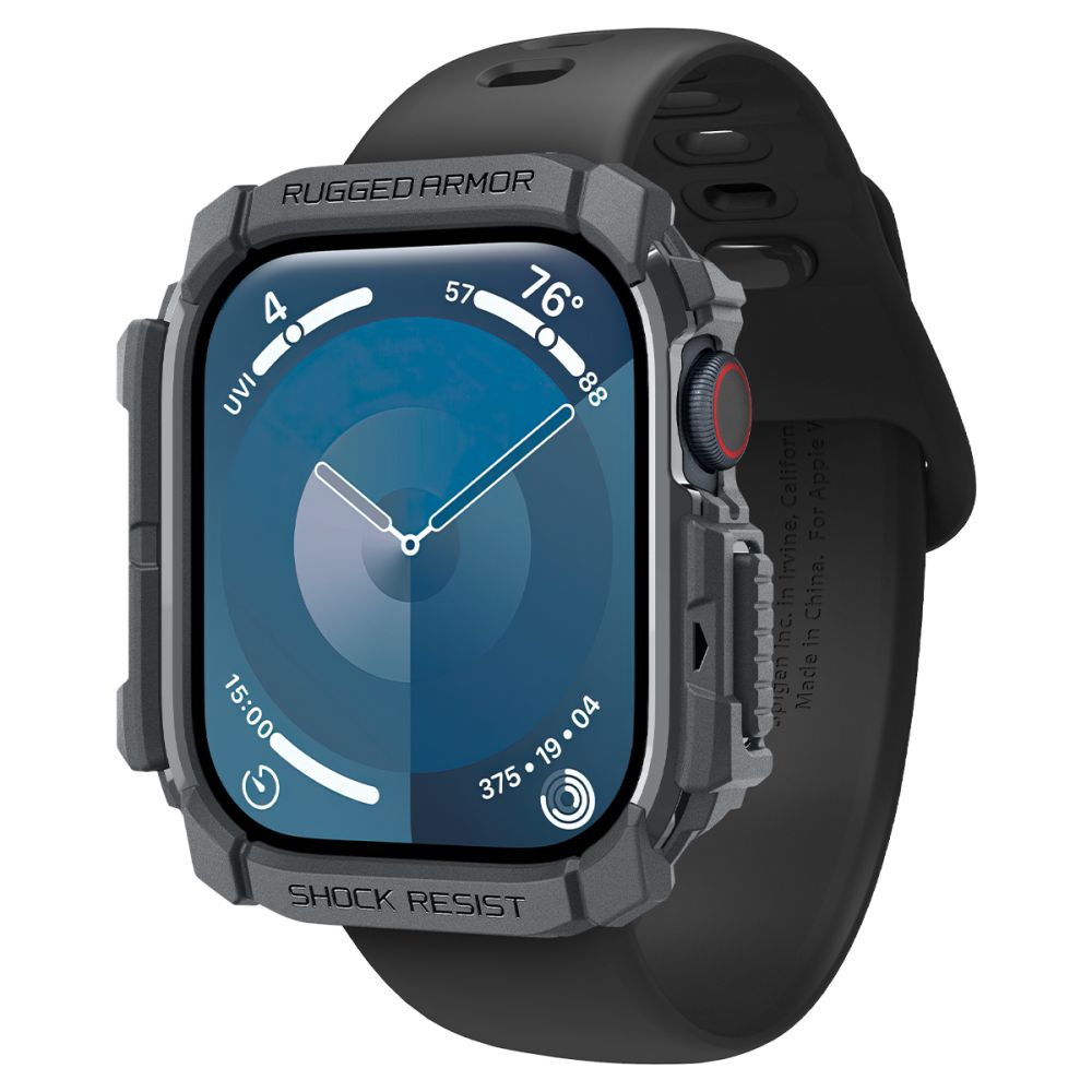 Spigen Rugged Armor Apple Watch 10/11 (46 Mm) Mørkegrå