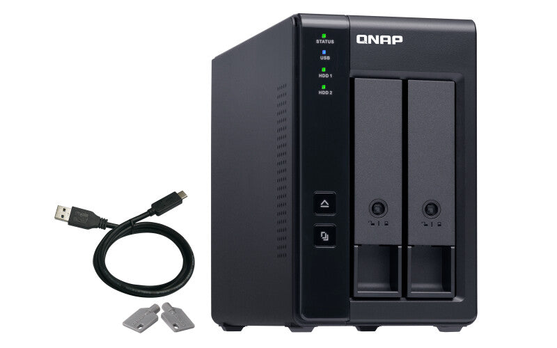 QNAP TR-002 drevkabinet HDD/SSD kabinet Sort 2.5/3.5"