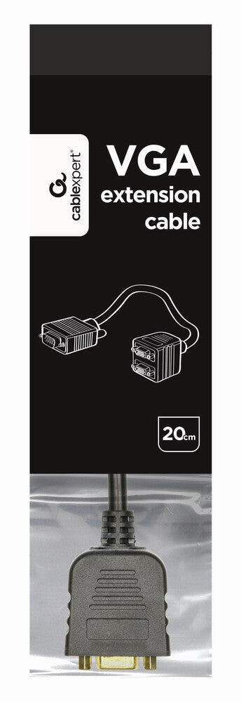 Gembird CC-VGAX2-20CM VGA kabel 0,2 m VGA (D-Sub) 2 x VGA (D-Sub) Sort