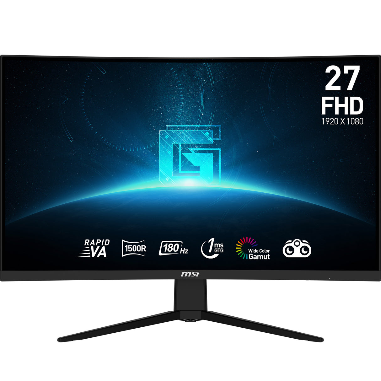 MSI G27C3F computerskærm 68,6 cm (27") 1920 x 1080 pixel Fuld HD LCD Sort