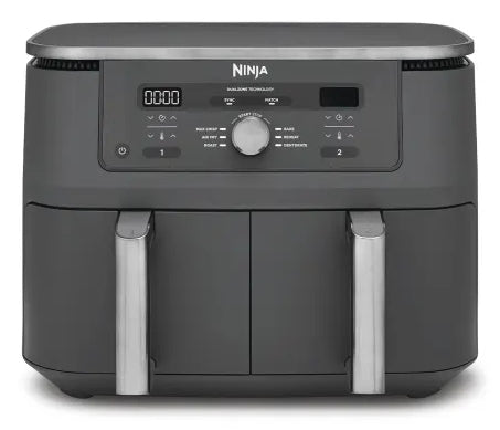 Ninja DZ400EU MAX Dobbelt varmluftssteger 2.47kW Metalgrå