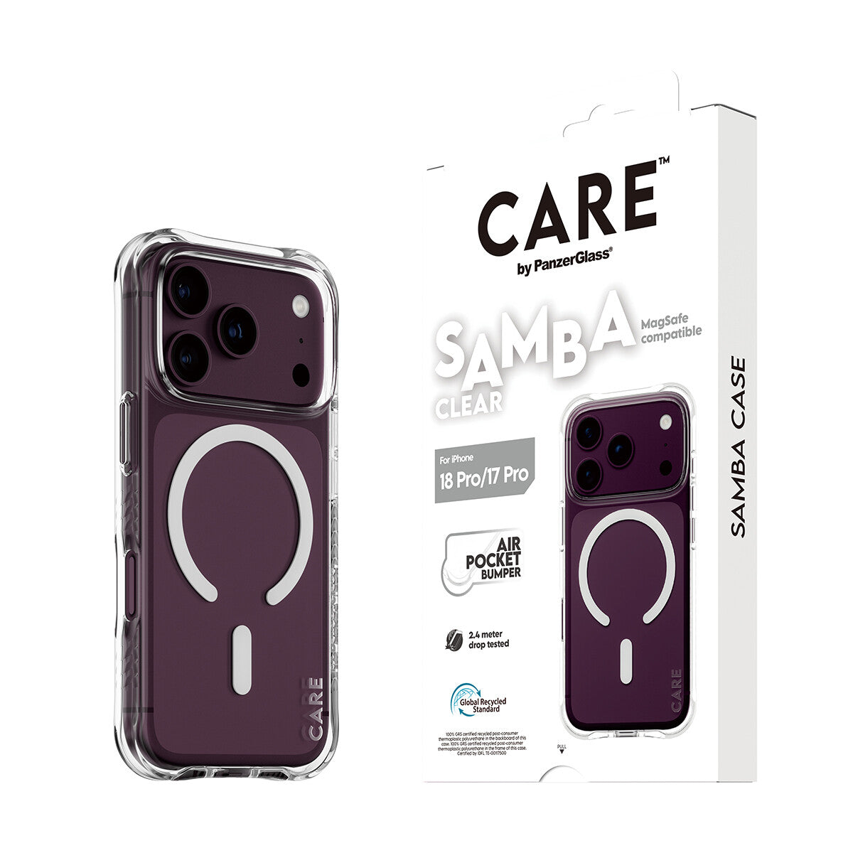 CARE by PanzerGlass Samba Beskyttelsescover Termoplastisk polyuretan (TPU) Apple iPhone 17 Pro, 18 Pro