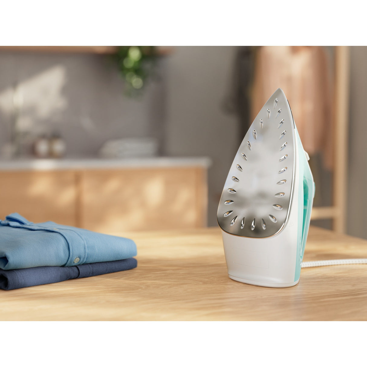 Electrolux E5SI2-2AM Dampstrygejern Rustfri strygesål 2200 W Turkisfarve, Hvid