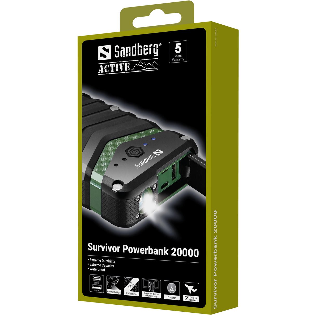 Sandberg Survivor Powerbank 20100