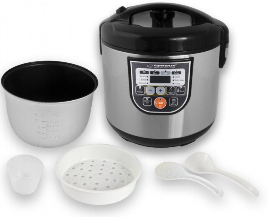 Esperanza EKG011 multi komfur 5 L 860 W Sort, Rustfrit stål