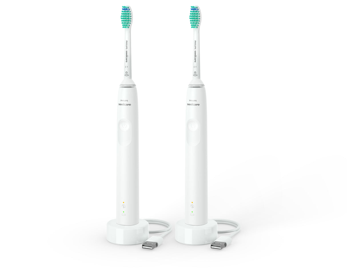 Philips Hvid Tandbørstesæt HX3675