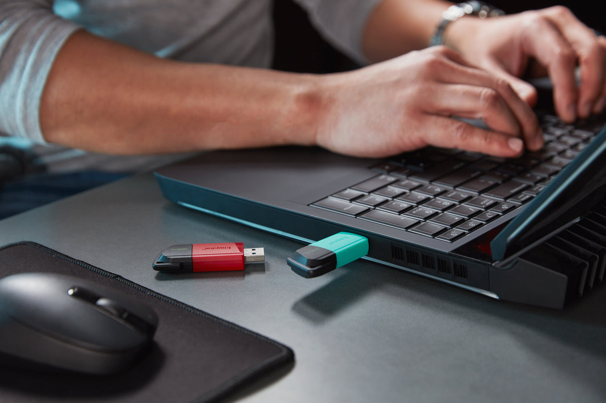 Kingston Technology DataTraveler 256 GB USB 3.2 Gen1 Exodia M (sort + turkis)