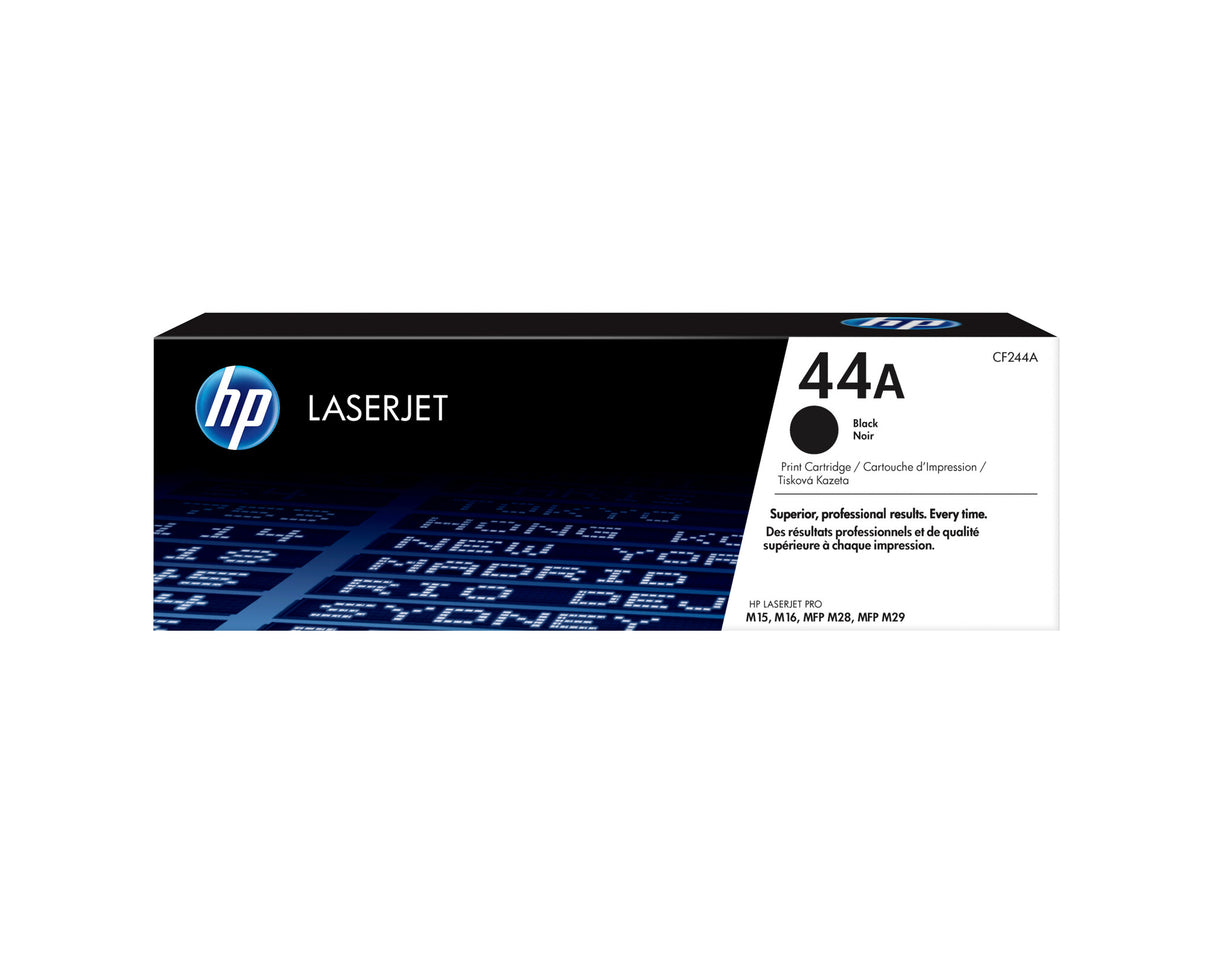 HP Original 44A LaserJet-tonerpatron, sort