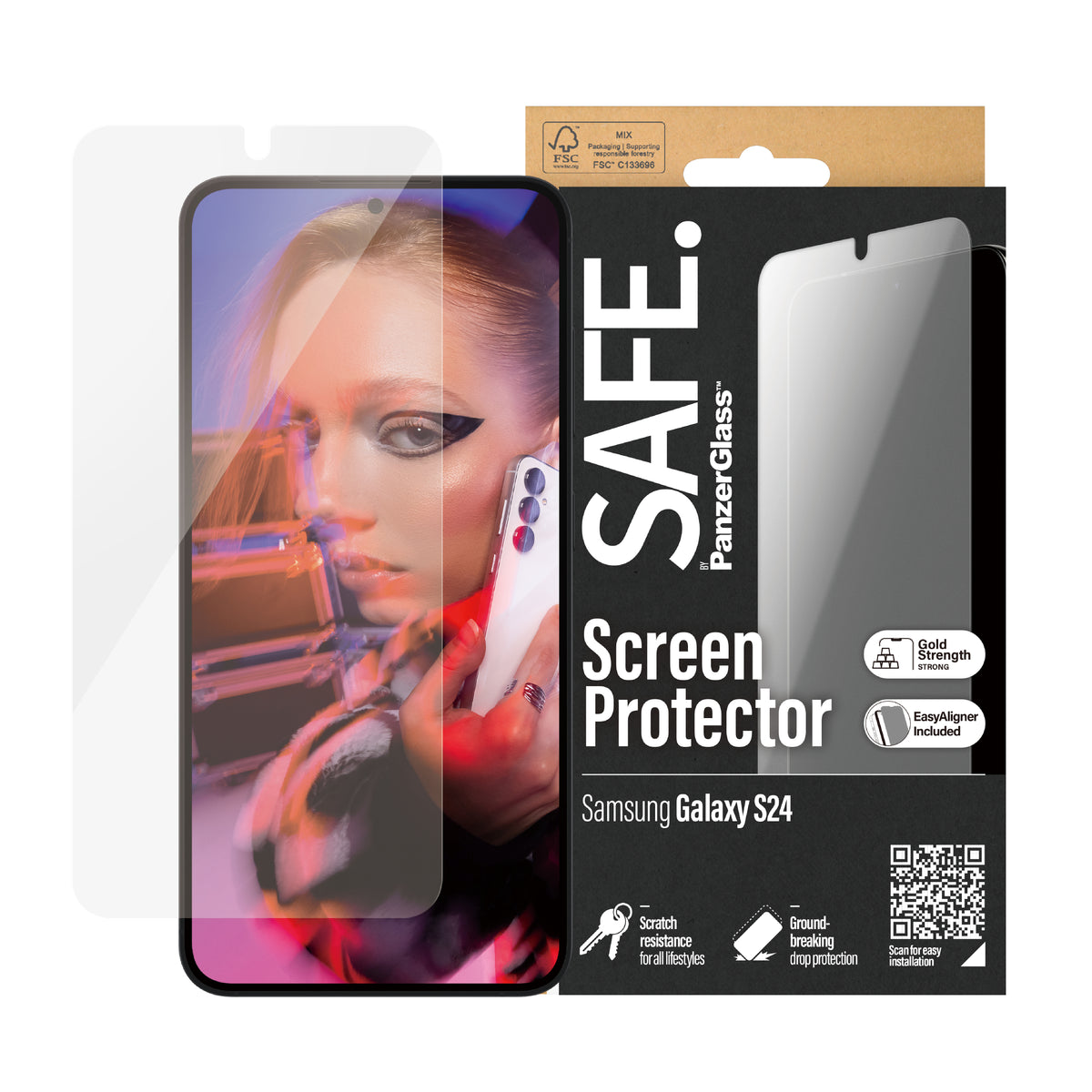 SAFE. by PanzerGlass Transparent Samsung Galaxy S24
