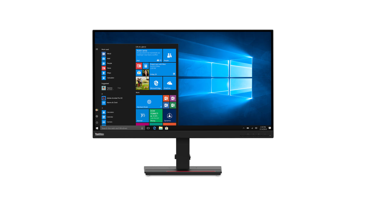 Lenovo ThinkVision T27q-20 computerskærm 68,6 cm (27") 2560 x 1440 pixel Quad HD LCD Sort