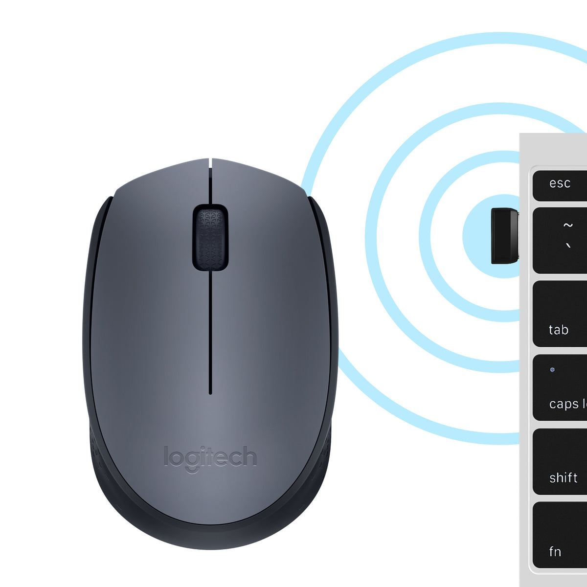 Logitech M170 Trådløs Sort
