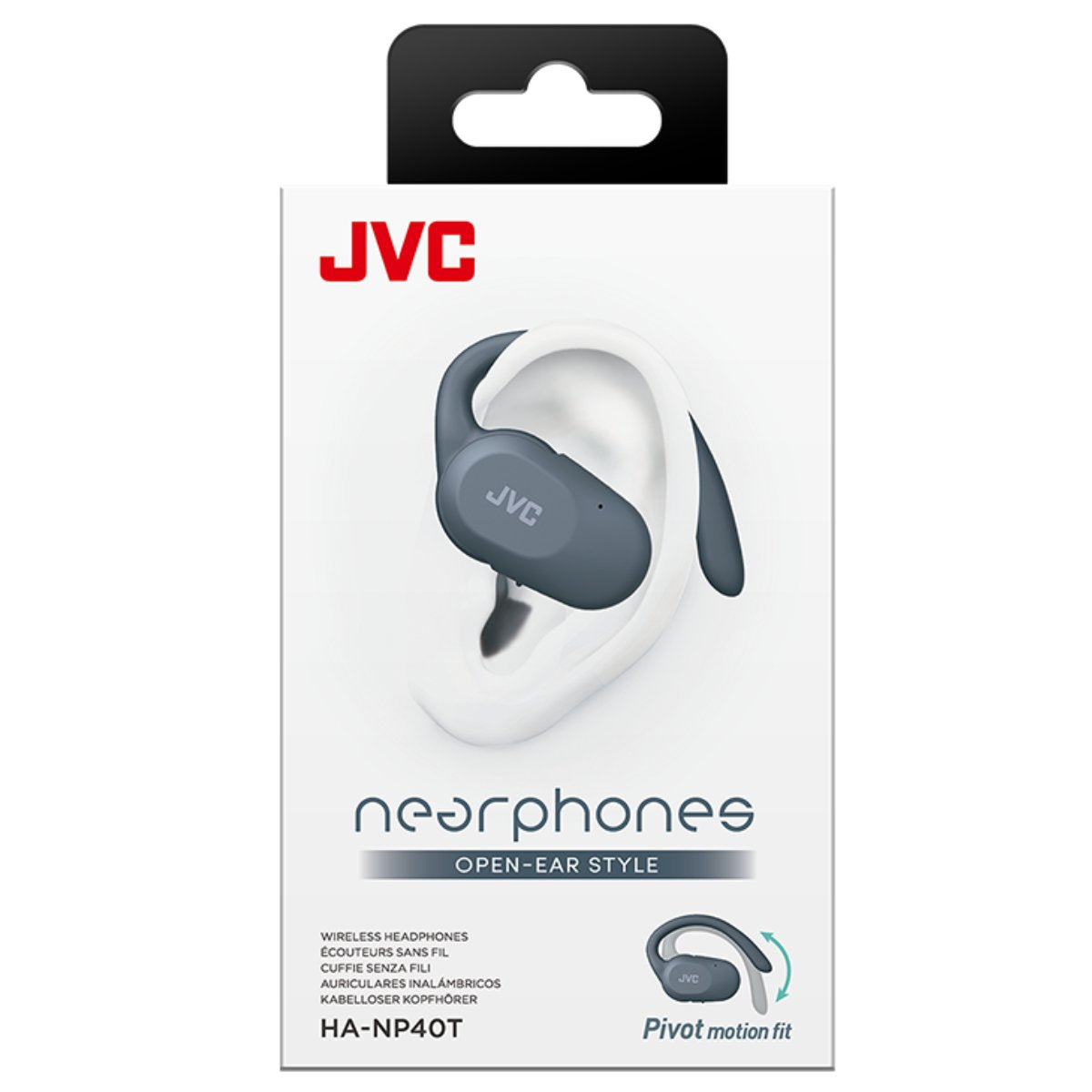 JVC HA-NP40T Nearphone Open Ear Headphone - blå