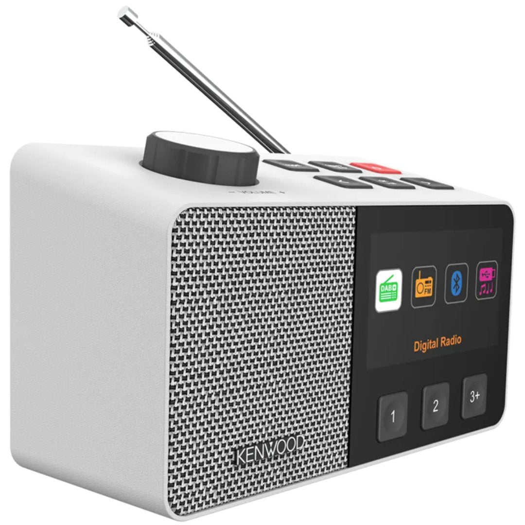 Kenwood CR-M70DAB-W DAB+/FM radio m/easy mode - hvid
