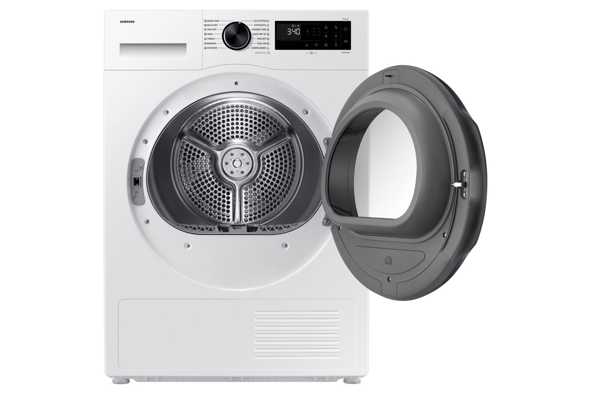 Samsung DV90DG52A0AELE tørretumbler Fritstående Front-læsning 9 kg Hvid
