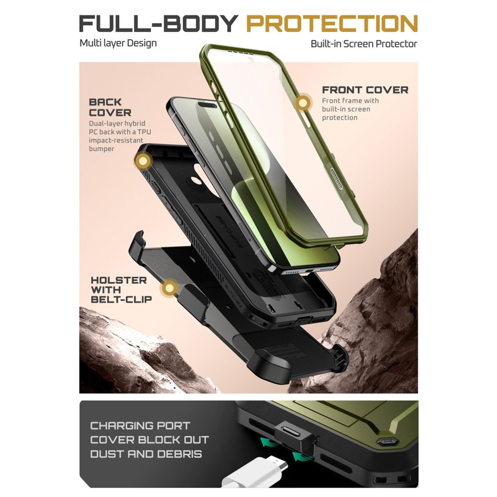 Supcase UB Pro iPhone 17 Case - Grøn
