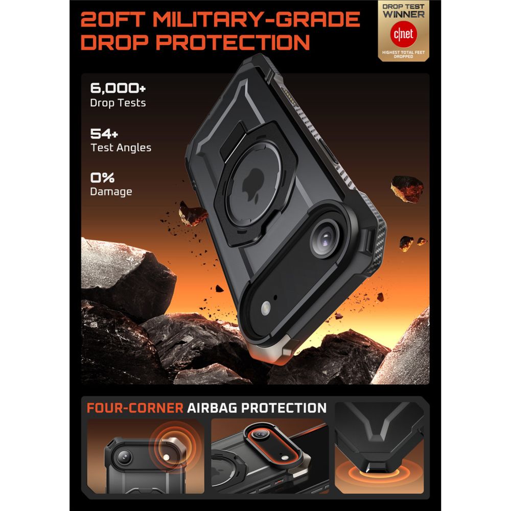 Supcase UB Grip Mag MagSafe Case til iPhone 17 Air - sort