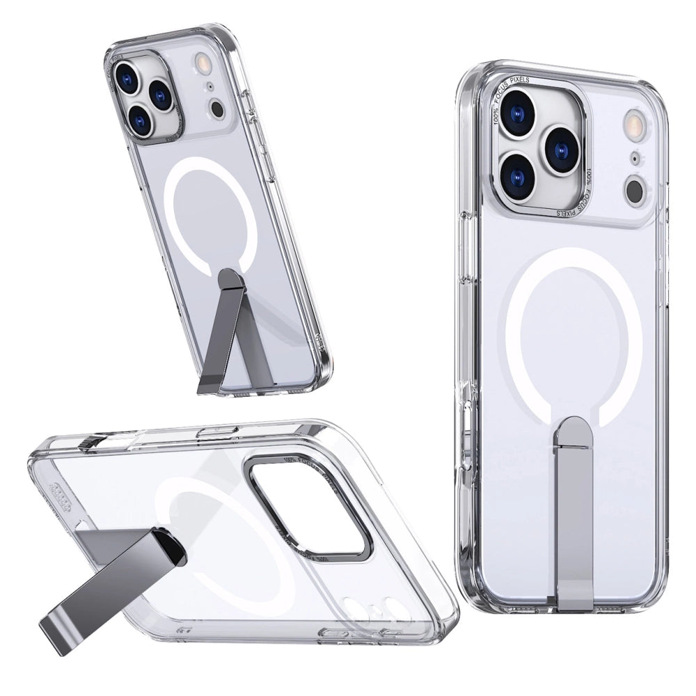 Hybrid Armor X Case til Samsung Galaxy S26 Plus med stand, kompatibel med MagSafe - gennemsigtig