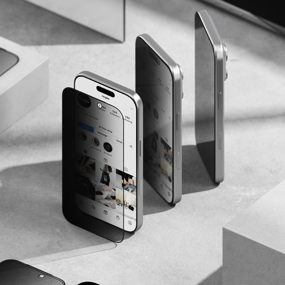 Ringke Easy Slide 2-pack Privacy Glass til iPhone 17 Pro Max