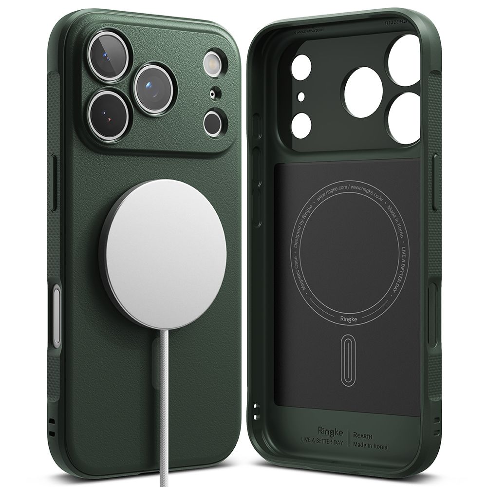 Ringke Onyx Magnetisk MagSafe Case til iPhone 17 Pro - Grøn