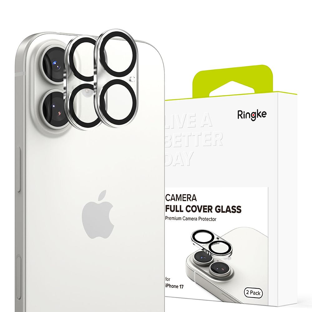 Ringke Camera Full Cover 2-pakke til iPhone 17 - sort