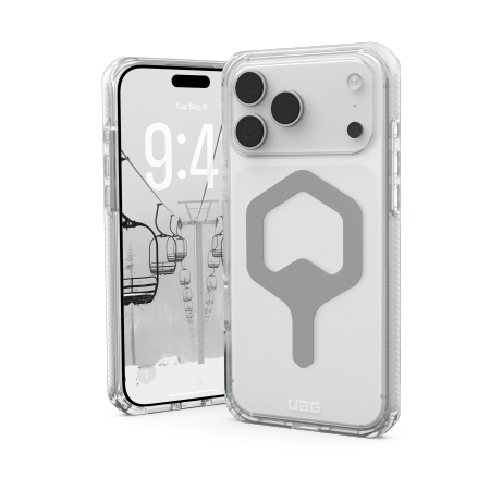 UAG Plyo MagSafe Case til iPhone 17 Pro Max - klart sølv