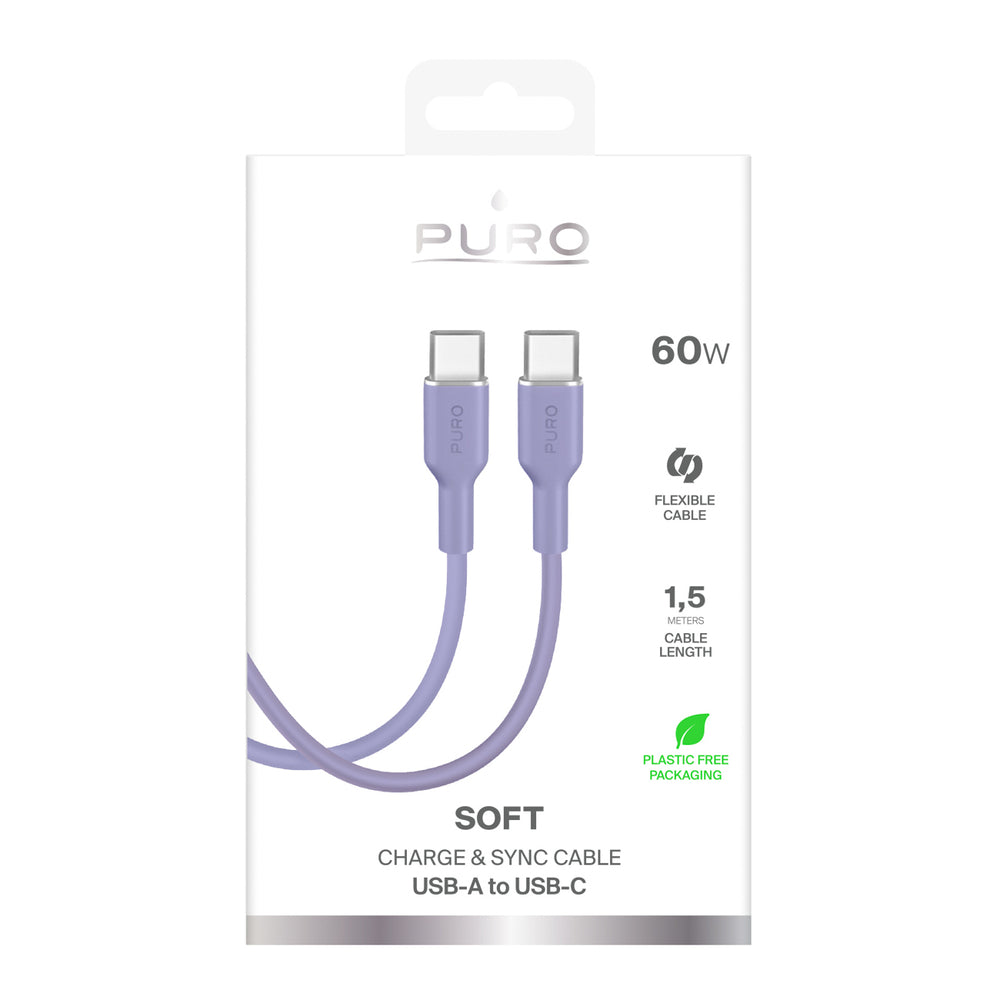 Puro ICON USB-C - USB-C Cable 1.5m - Purple