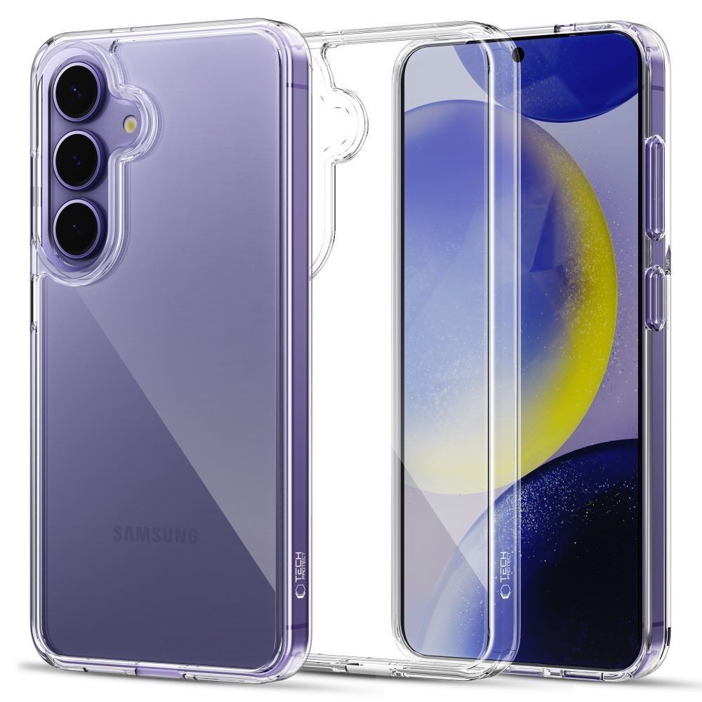 Tech-Protect FlexAir Hybrid Case for Samsung Galaxy S25 FE - Transparent
