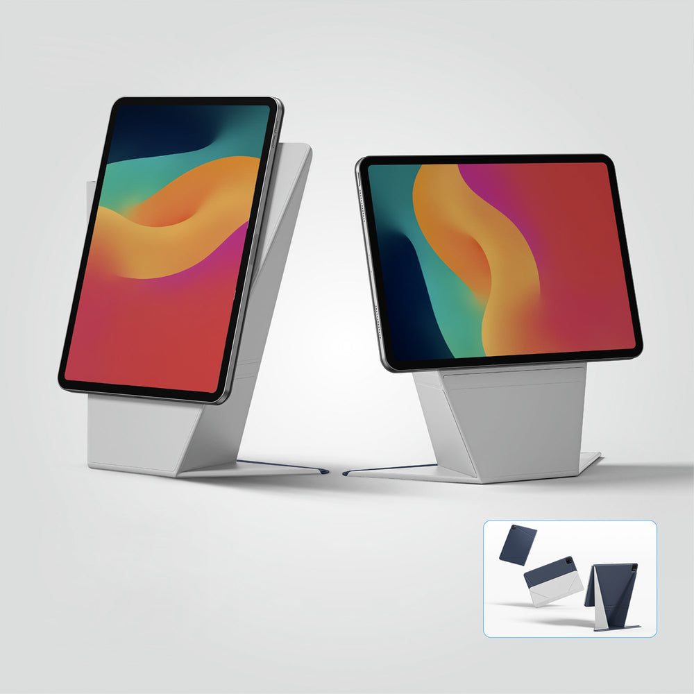 AmazingThing Matte Pro Mag Folio Case med Stativ til iPad Air M3 11" - Blå