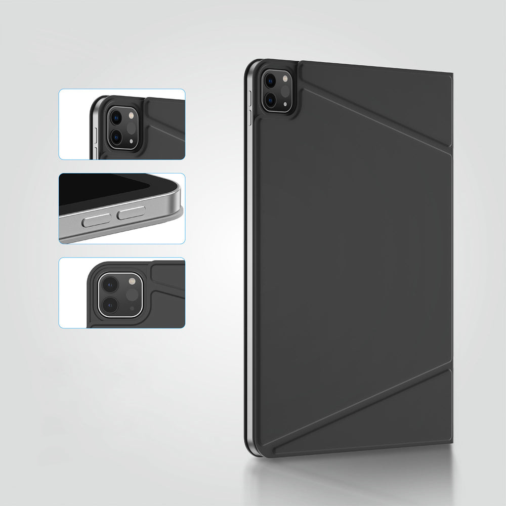 AmazingThing Matte Pro Mag Folio Case med Stativ til iPad Air M3 11" - sort