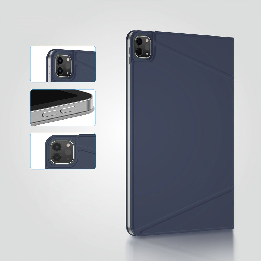 AmazingThing Matte Pro Mag Folio Case med Stativ til iPad Air M3 13" - Blå