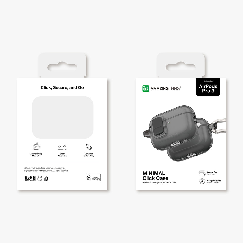 AmazingThing Minimal Case til AirPods Pro 3 - sort