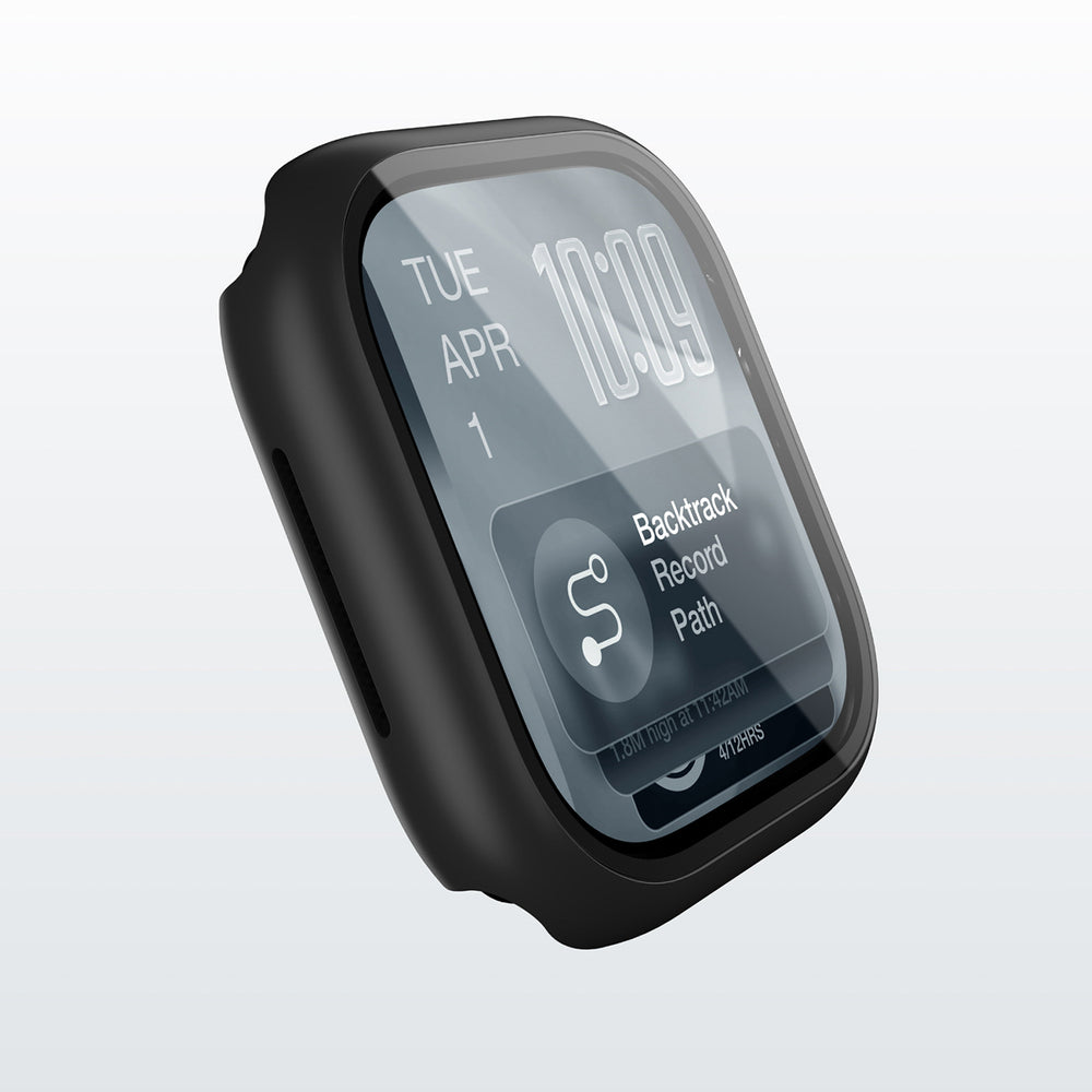 AmazingThing Radix Glass Screen Protector med Case til Apple Watch Series 11 46mm - sort