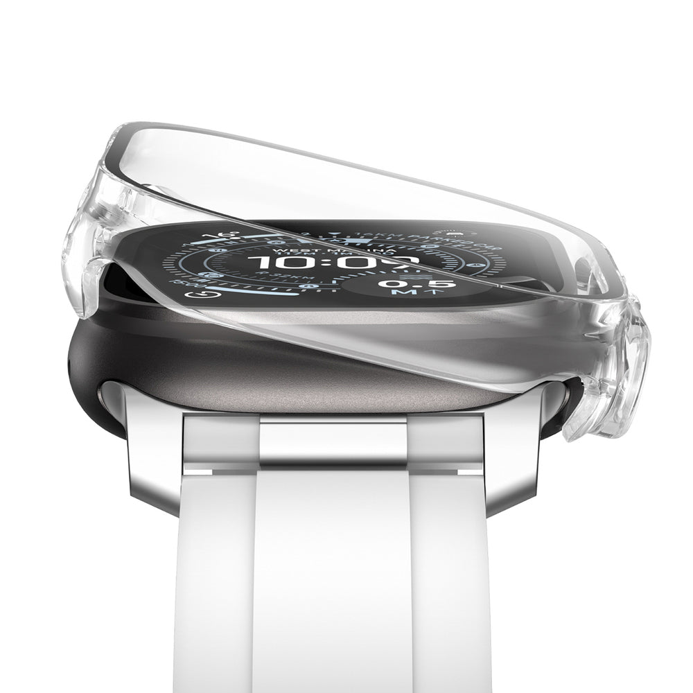 AmazingThing Radix Glass Screen Protector with Case for Apple Watch UItra 3 49mm - Clear