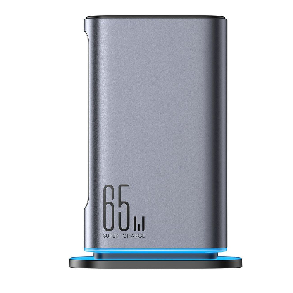 Joyroom JR-TCM02 GaN 65W oplader opladningsstation 4xUSB-C 2xUSB-A UK plug - grå