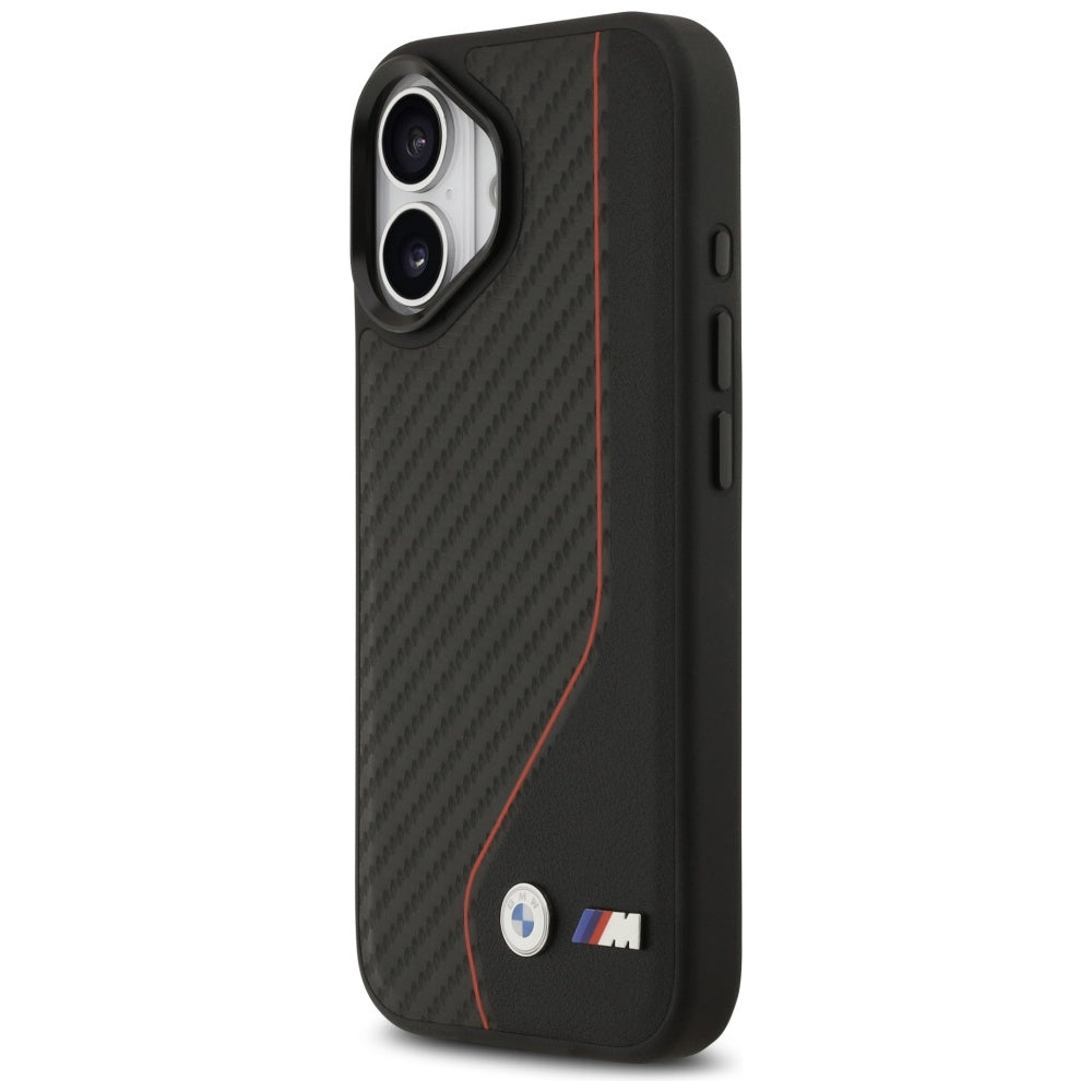 BMW M Carbon Line & Logo MagSafe Case for iPhone 17 - Red