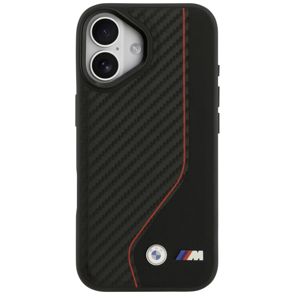 BMW M Carbon Line & Logo MagSafe Case for iPhone 17 - Red
