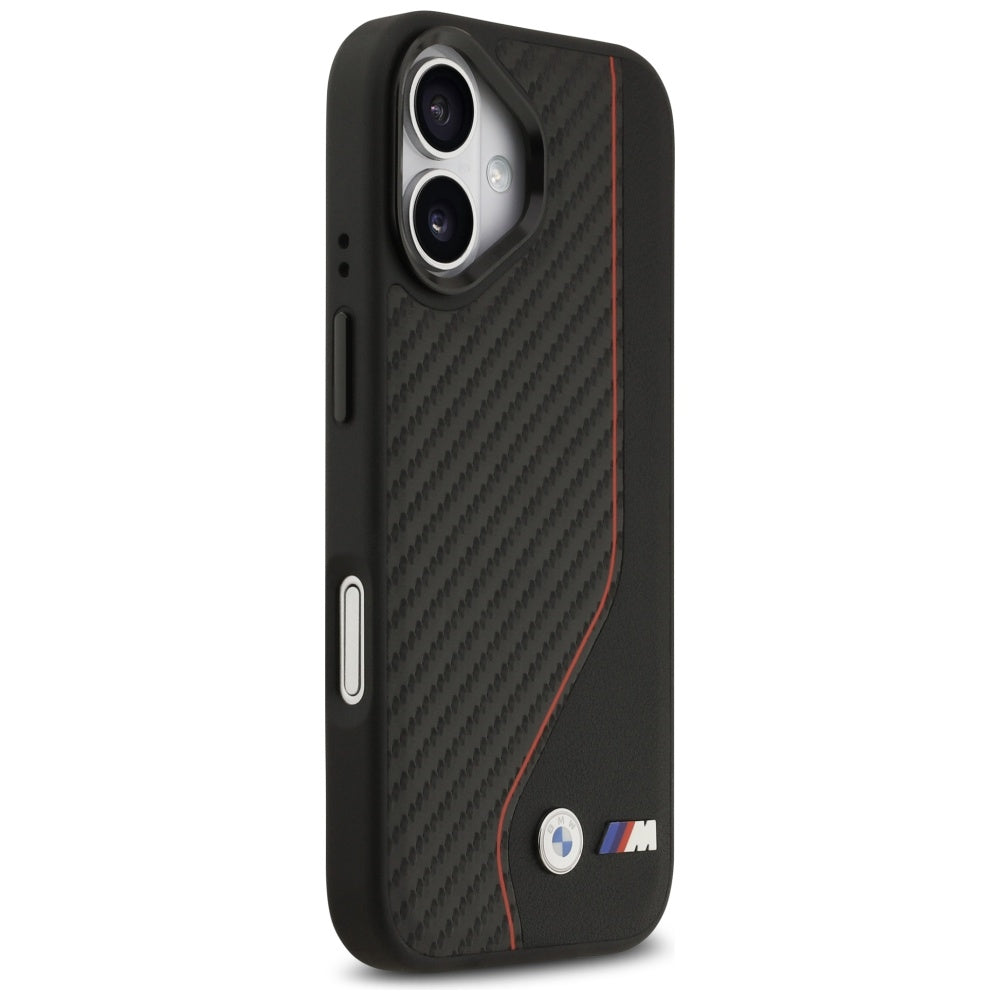 BMW M Carbon Line & Logo MagSafe Case for iPhone 17 - Red