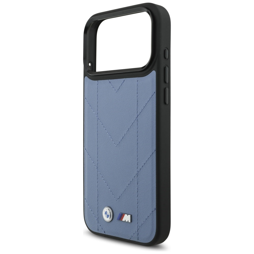 BMW M Quilted Logo MagSafe Case til iPhone 17 Pro Max - Blå