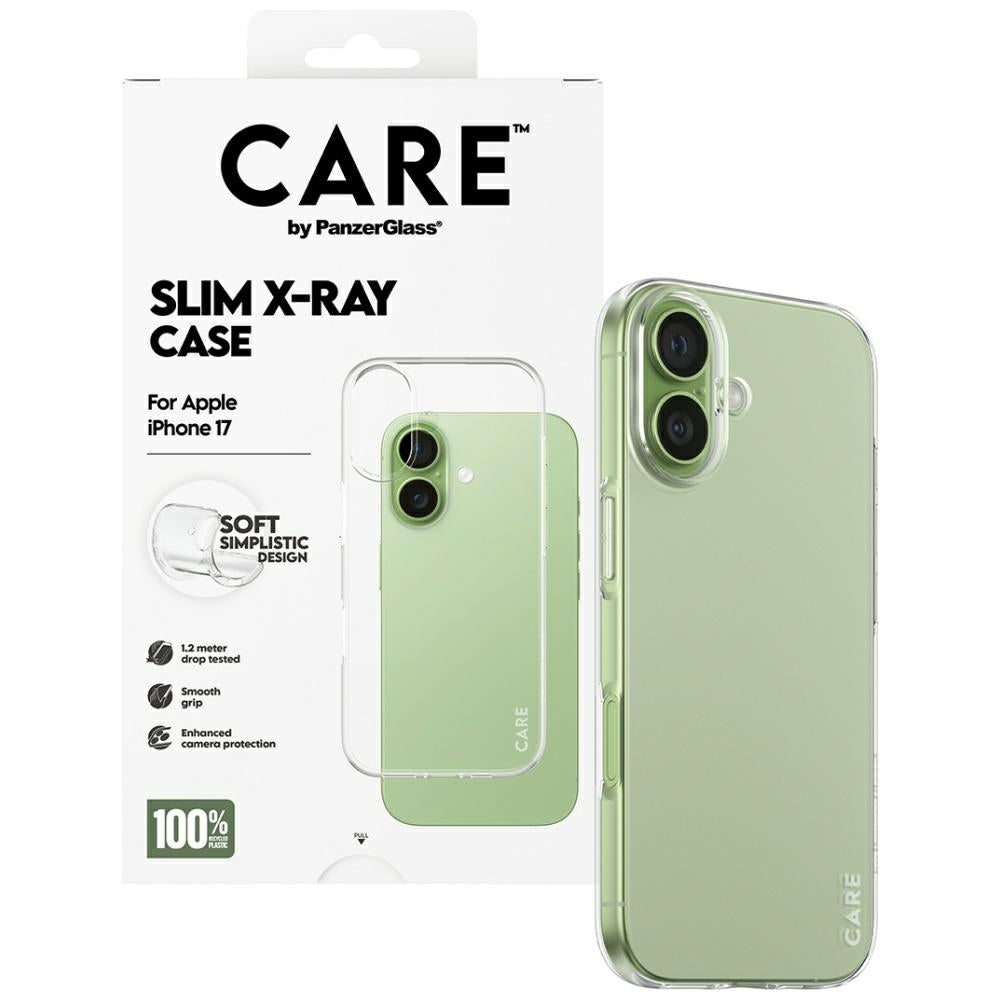 CARE af PanzerGlass Moderne X-Ray Soft Basic Case til iPhone 17 - Transparent