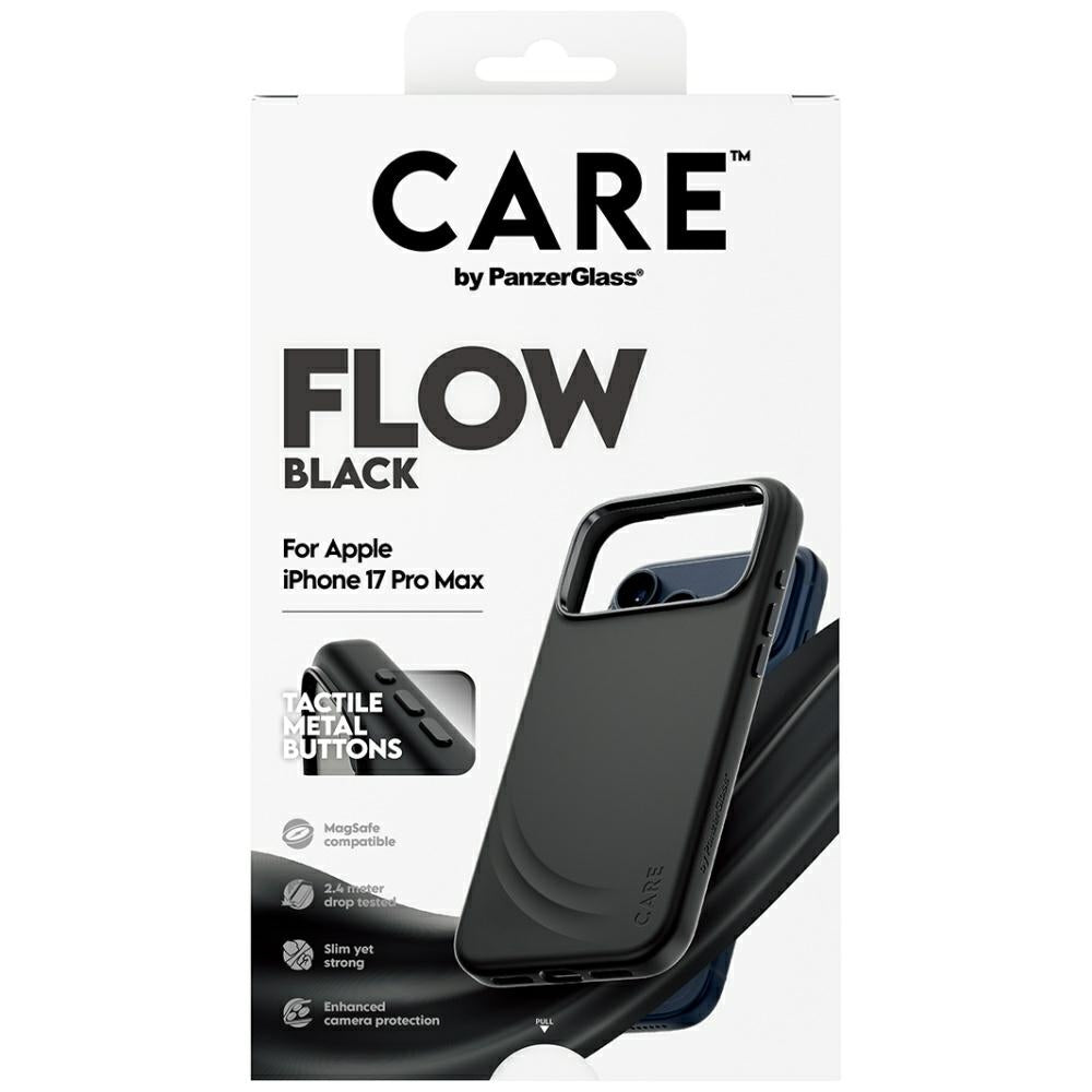 CARE af PanzerGlass Feature FLOW MagSafe Case til iPhone 17 Pro Max - sort