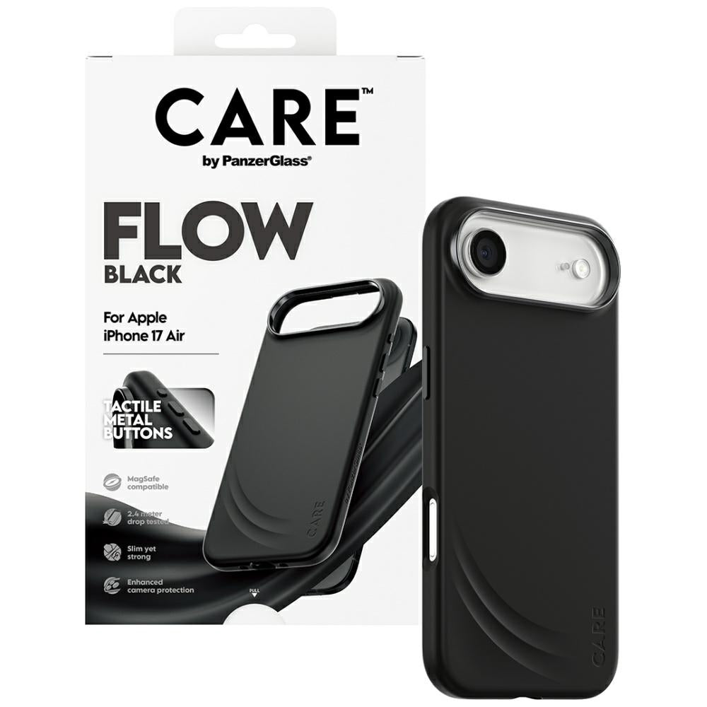 CARE af PanzerGlass Feature FLOW MagSafe Case til iPhone Air - sort