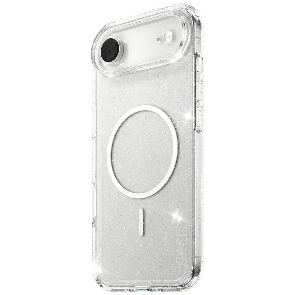 CARE af PanzerGlass Flagship Urban Explorer Case w. White MagSafe til iPhone Air - Clear Glitter